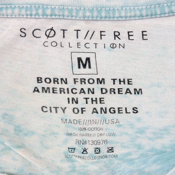 Scott Free Discoteka Cyberpunk Burnout Tee Size Medium - Picture 6 of 6